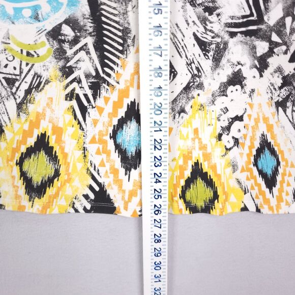 Jess & Jane Top Shirt Womens Size 1X Pullover Geometric Abstract 3/4 Sleeves - Picture 6 of 12